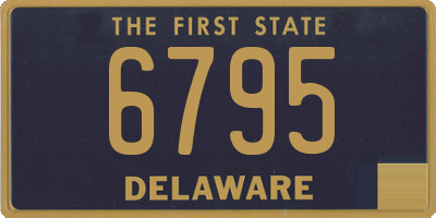 DE license plate 6795