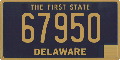 DE license plate 67950