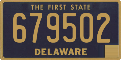 DE license plate 679502
