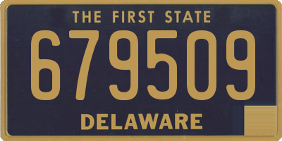 DE license plate 679509