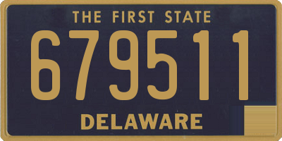 DE license plate 679511