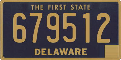 DE license plate 679512