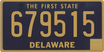 DE license plate 679515