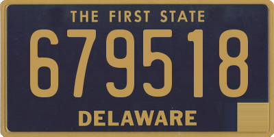 DE license plate 679518