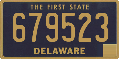 DE license plate 679523