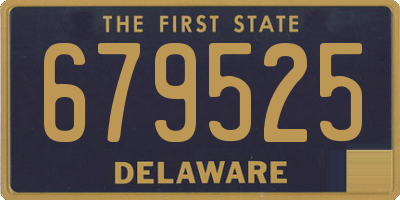 DE license plate 679525