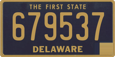 DE license plate 679537