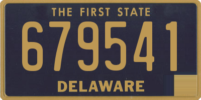 DE license plate 679541