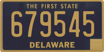 DE license plate 679545