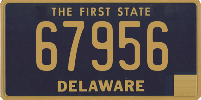 DE license plate 67956