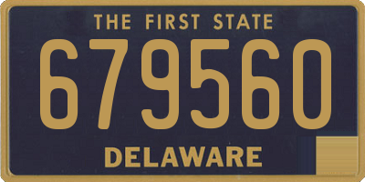 DE license plate 679560
