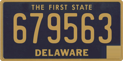DE license plate 679563
