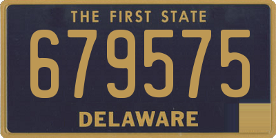 DE license plate 679575