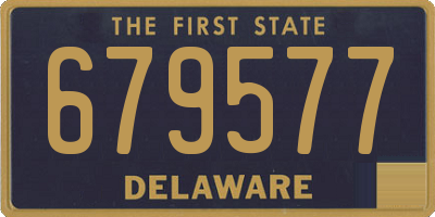DE license plate 679577