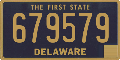DE license plate 679579