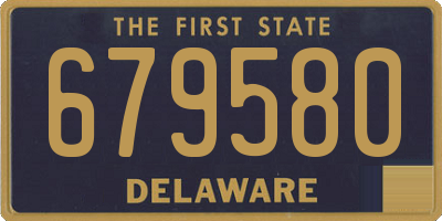 DE license plate 679580