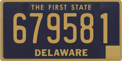 DE license plate 679581