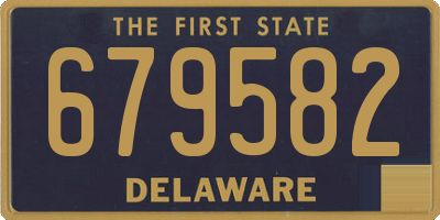 DE license plate 679582