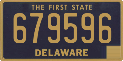 DE license plate 679596