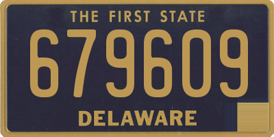 DE license plate 679609