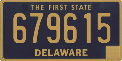 DE license plate 679615