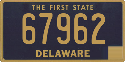 DE license plate 67962