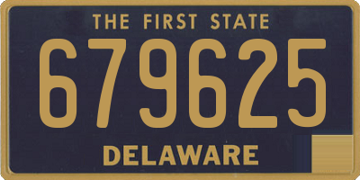 DE license plate 679625