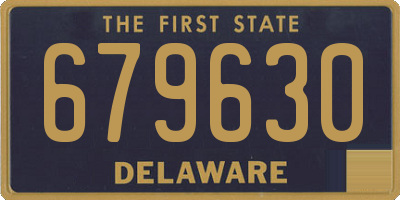 DE license plate 679630