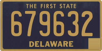 DE license plate 679632