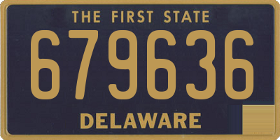 DE license plate 679636