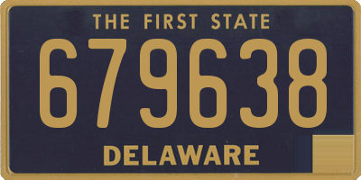 DE license plate 679638