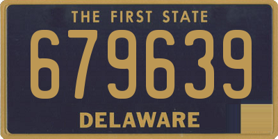 DE license plate 679639