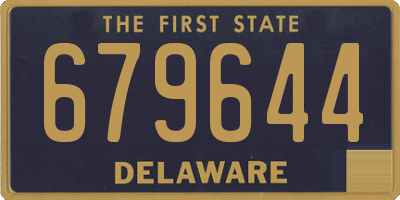 DE license plate 679644