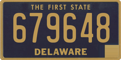 DE license plate 679648