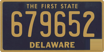 DE license plate 679652