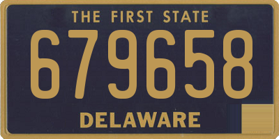 DE license plate 679658