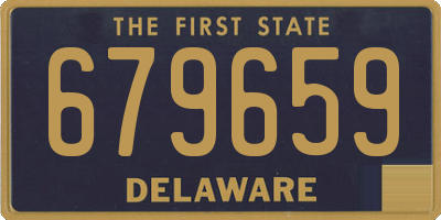 DE license plate 679659