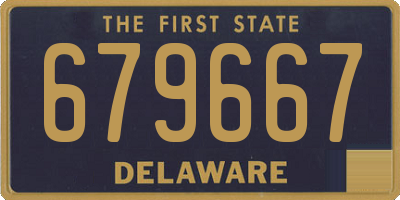DE license plate 679667