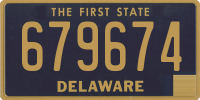 DE license plate 679674