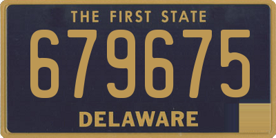 DE license plate 679675