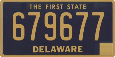 DE license plate 679677
