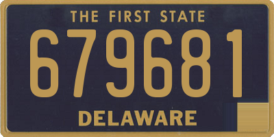 DE license plate 679681