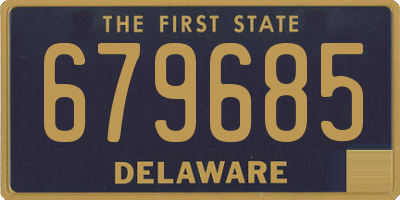 DE license plate 679685