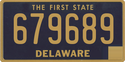 DE license plate 679689