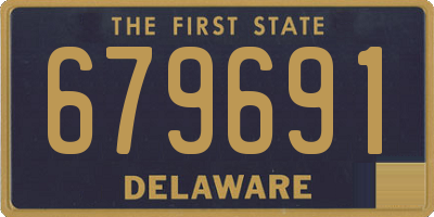 DE license plate 679691