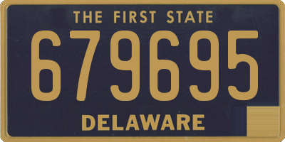 DE license plate 679695