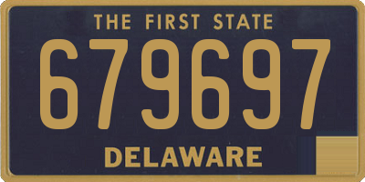 DE license plate 679697