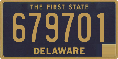 DE license plate 679701
