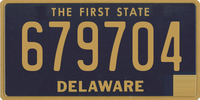 DE license plate 679704