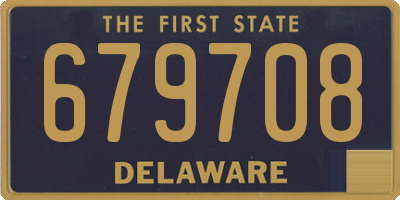 DE license plate 679708